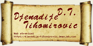 Đenadije Tihomirović vizit kartica